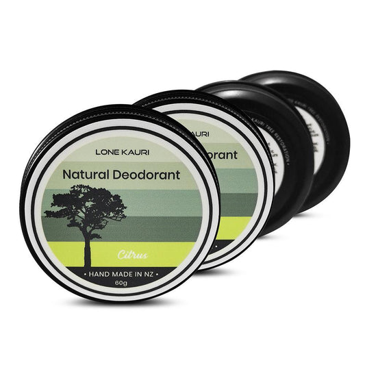 Family pack natural deodorant