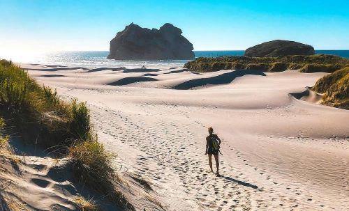Beach walk nature